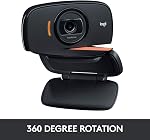 Logitech C525 Webcam - Black - USB 2.0 - 1 Pack(s) - 8 Megapixel Interpolated - 1280 x 720 Video - Auto-focus - Widescreen - Microphone