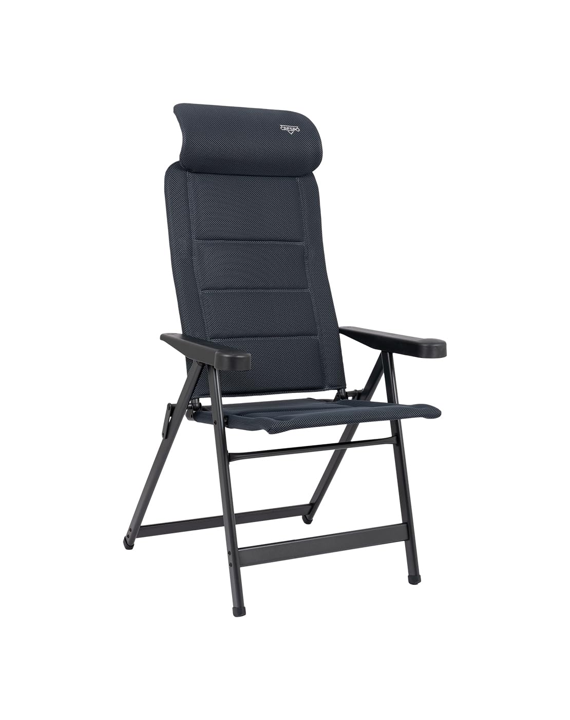CRESPO Silla de camping - AP/240-ADCS - Air-Deluxe Compact - grigio (86) per campeggiatori e outdoor, per comfort e praticità all’aperto