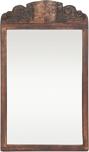 Miniatura 3 de Creative Co-Op 30 Inches Reclaimed Wood Framed, Natural Wall Mirror