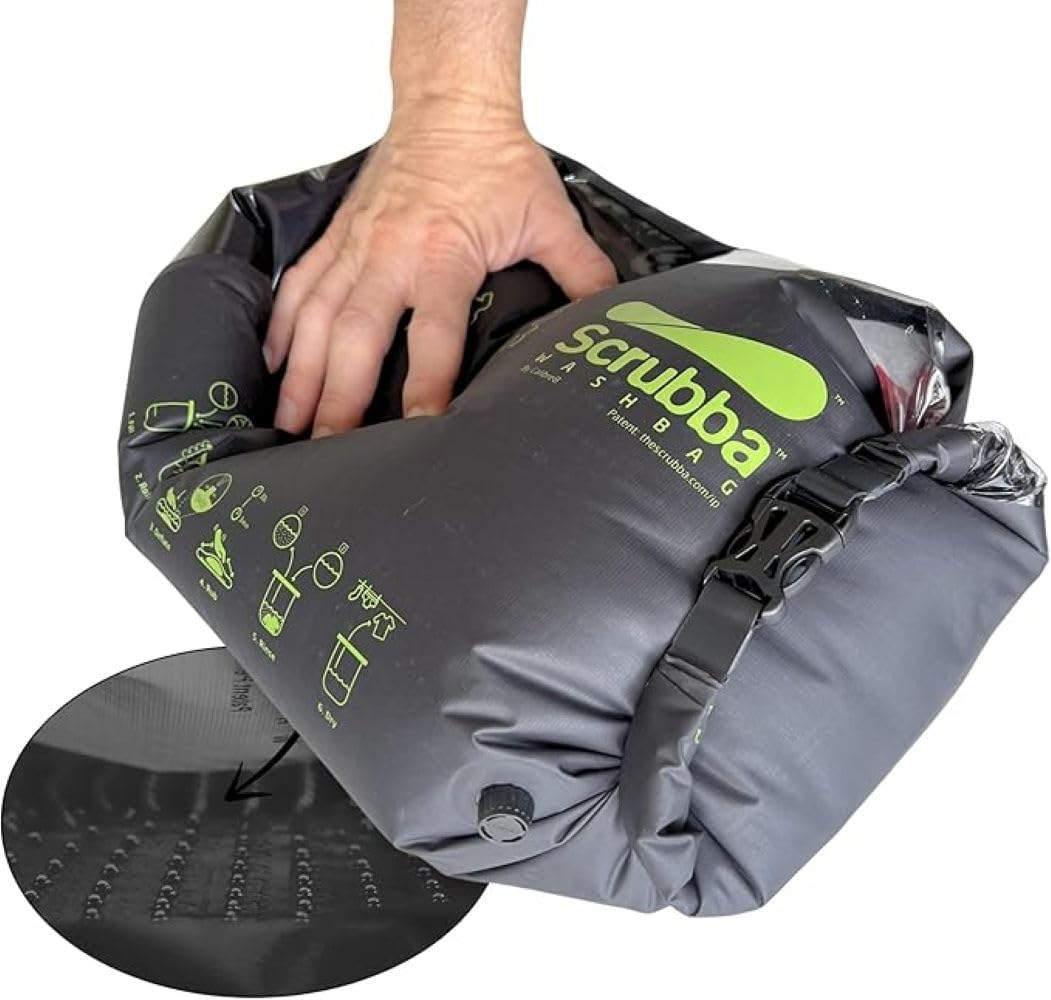 464〓ウォッシュバッグ Scrubba 物干しロープ 未使用 464〓ウォッシュバッグ Scrubba 物干しロープ 未使用 早割 万博