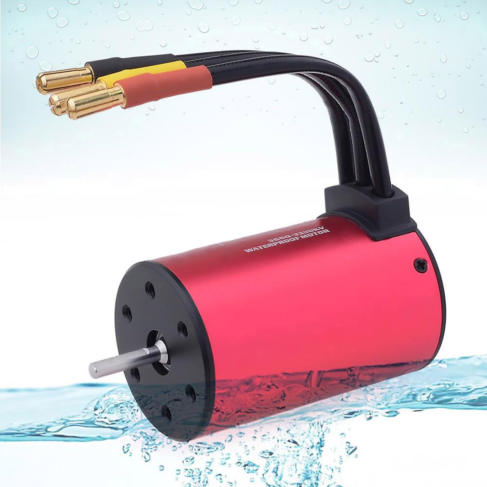 Motor sin Escobillas de 4 y 12 Ranuras de Alto par para Coche RC 1/10 1/8, Disipador Térmico de Aluminio CNC Motor Eléctrico Resistente Al Calor de 180-200 °C para Aficionados Negro (4200KV)