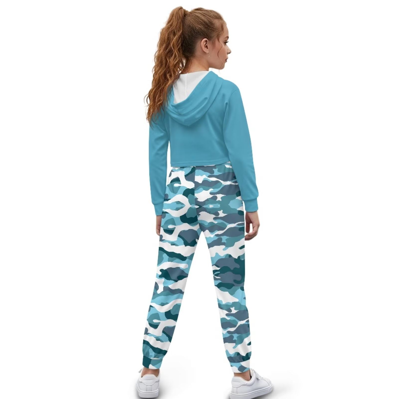 Dziewczęcy aktywny dres, 2-częściowy strój, bluza i spodnie, dziewczęcy zestaw dresowy, dziecięce bluzy z kapturem, zestawy odzieży