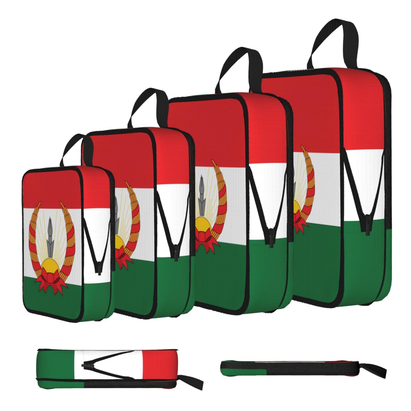 Sxzvvbn Black Flag Of Mahabad Compression Packing Cubes 4 Piece Set
