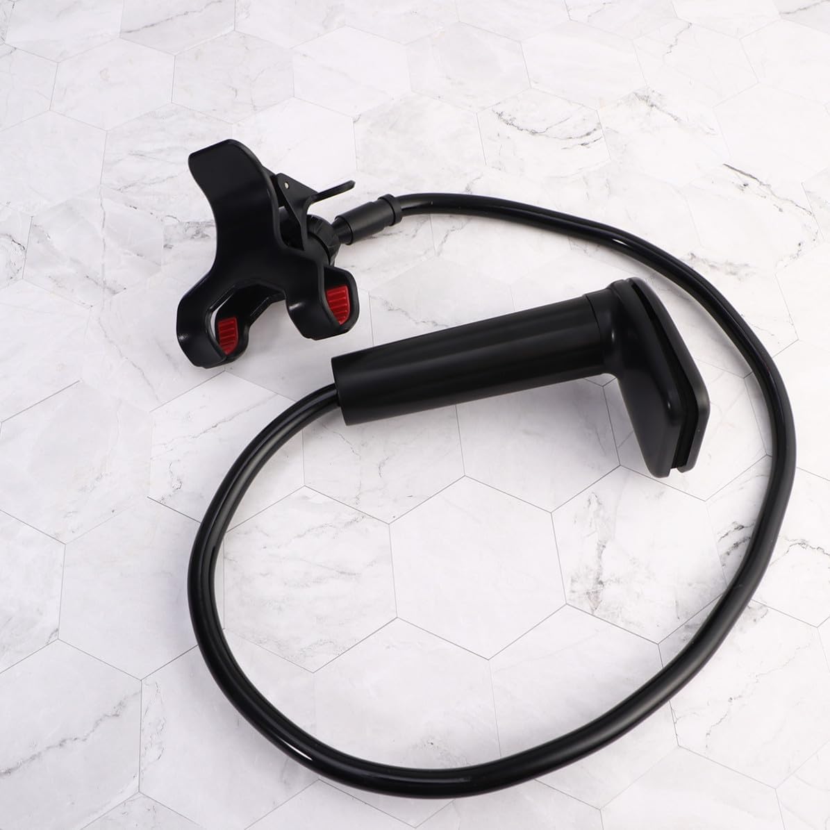 Hemoton Universal Clip Phone Holder Stand for Home Use, Black PC and Alloy Material with Easy Installation and Hands-Free Function, Compatible with Phones on Desktop or Bedside