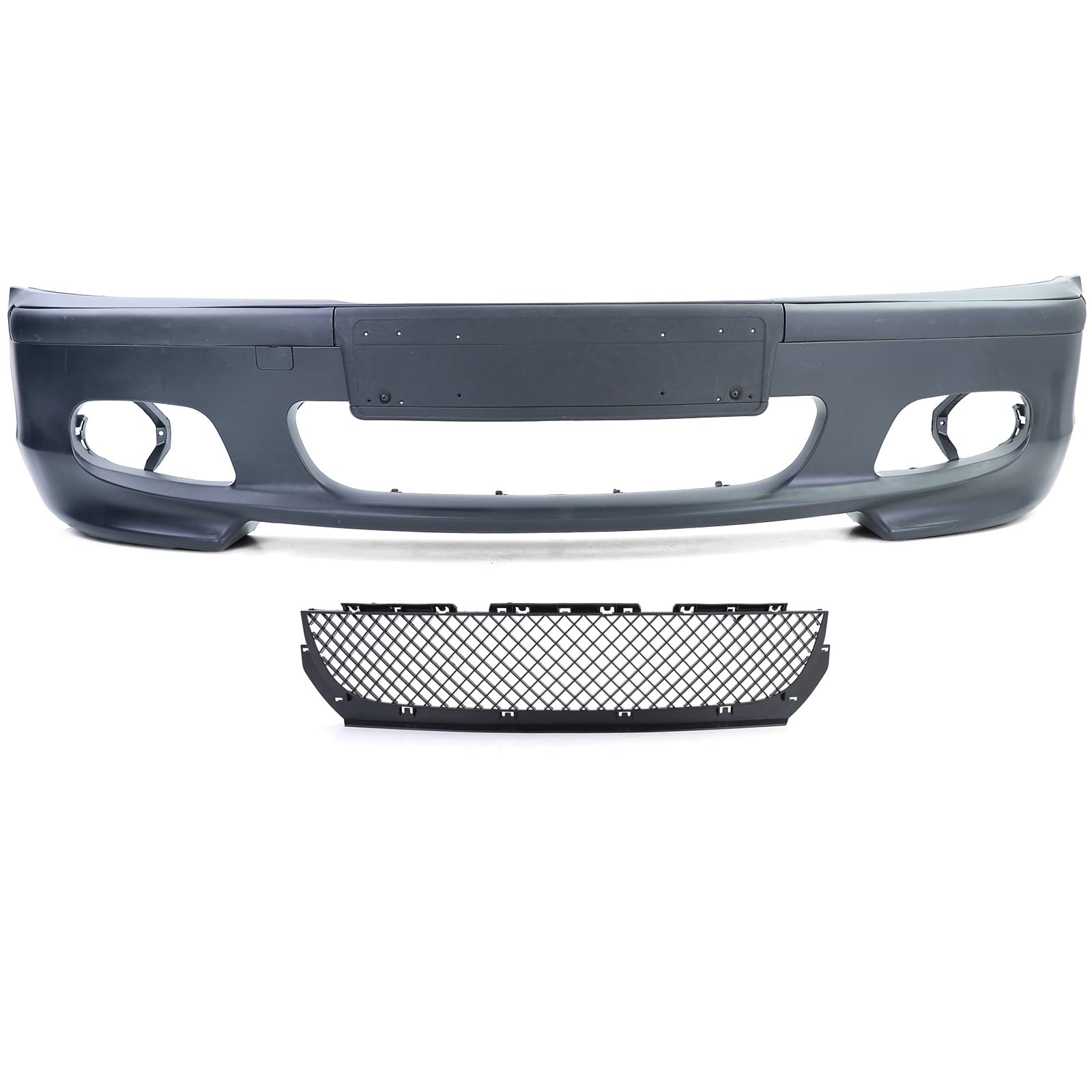 Sport Front Stoßstange + ABE + Nebelscheinwerfer Smoke für BMW E46 Limo Touring