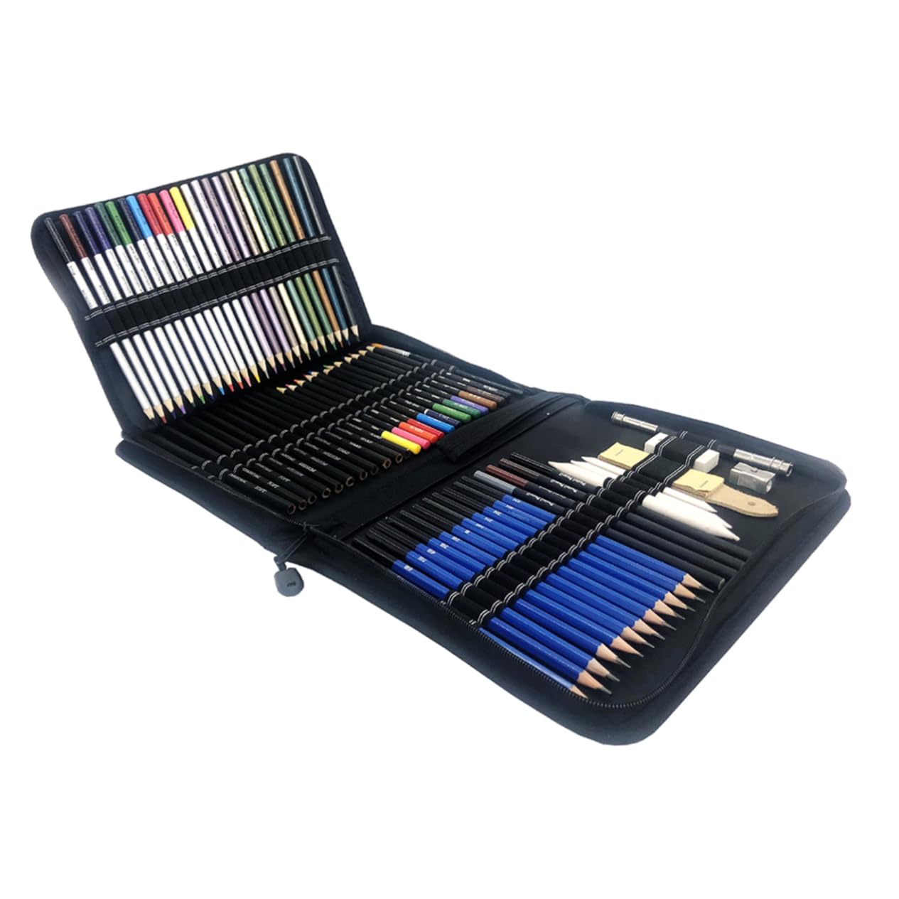 SEWACC Lápices de Dibujo y Colores Adecuado para Colorear y Bocetar Set de 72 Núcleo Resistente, Dibujo Suave para Estudiantes de Arte