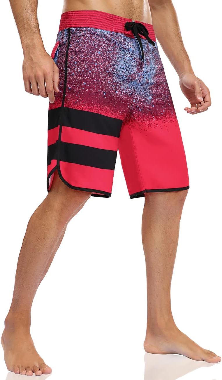 Nonwe Men's Swim Trunks Quick Dry Water Sports Beach Board Shorts with Liner - Image 2