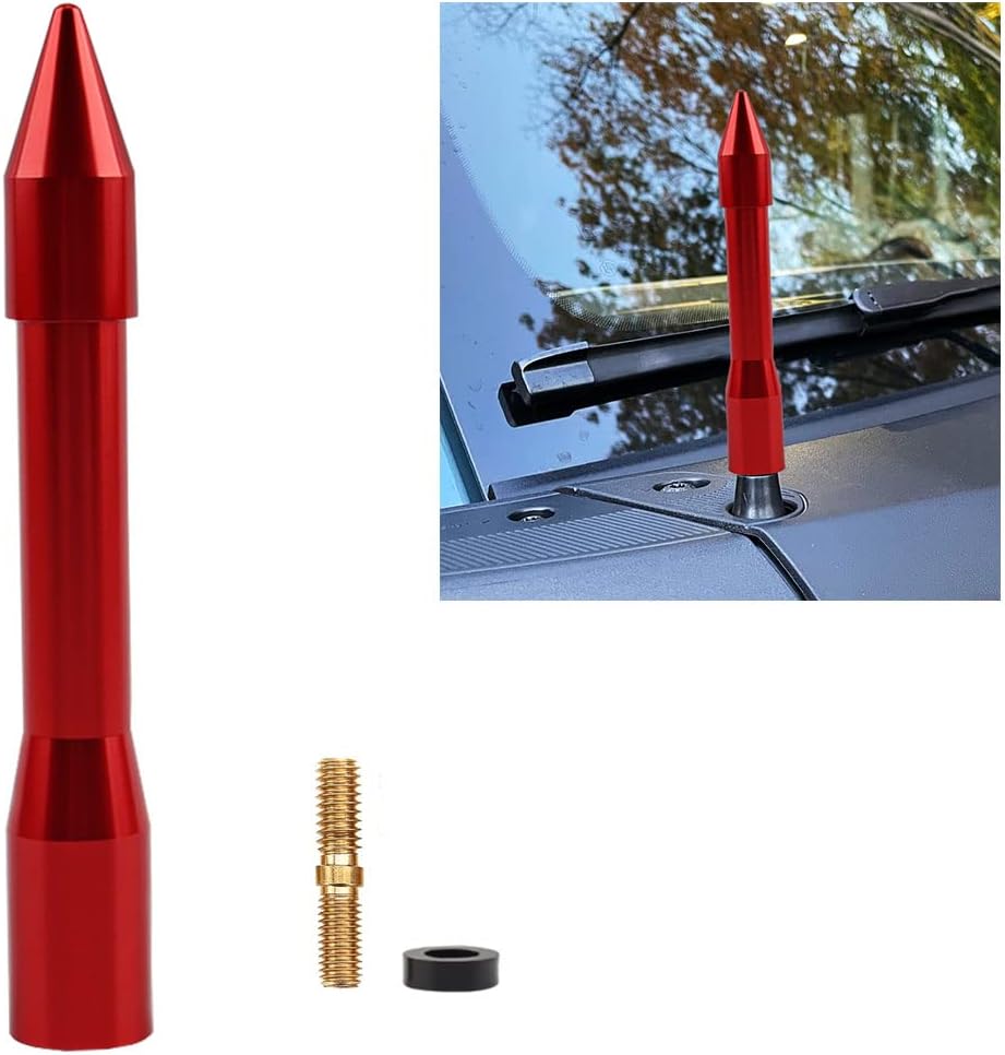 for Ford Bronco Short Antenna, Radio Antenna Replacement Compatible with Ford Bronco 6’’ Aluminum Car Wash Safe Car Antenna Replacement Compatible with 6th Gen Ford Bronco 2021 2022 2023 for Ford Bronco Short Antenna, Radio Antenna Replacement Compatible with Ford Bronco 6’’ Aluminum Car Wash Safe Car Antenna Replacement Compatible with 6th Gen Ford Bronco 2021 2022 2023