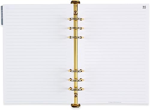 Miniatura 2 de Insertos forrados para agenda de anillos A5, 38 páginas con página de pestañas para escribir, hacer listas, planificación y diario. Se adapta a