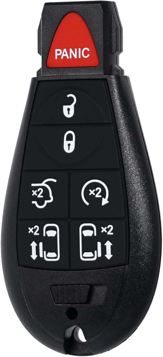 MechanMagic DIY Key Fob Replacement OBD Kit Fits for Chrysler Town and Country 2008-2016 Dodge Caravan 2008-2019 Volkswagen Routan 2009-2012 IYZ-C01C with Interchangeable 3,4,5&6 Button Keypads