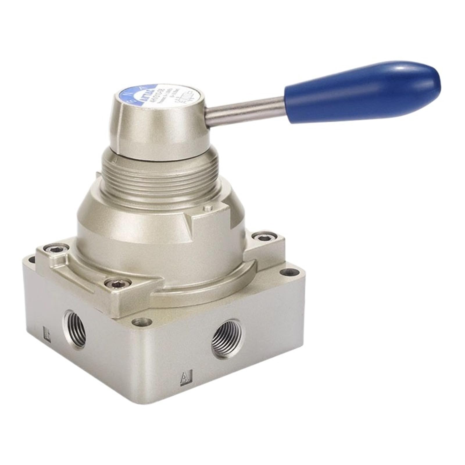 Válvula giratoria manual 4HV330-08 de 4/3 vías para control neumático estable