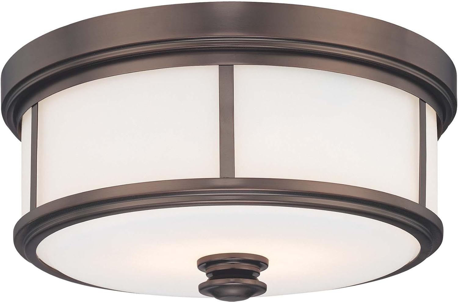 Review Discount Minka Lavery Flush Mount Ceiling Light 6368-281 Low Profile Fixture, 3-Light 180 Watts, Harvard Court Bronze