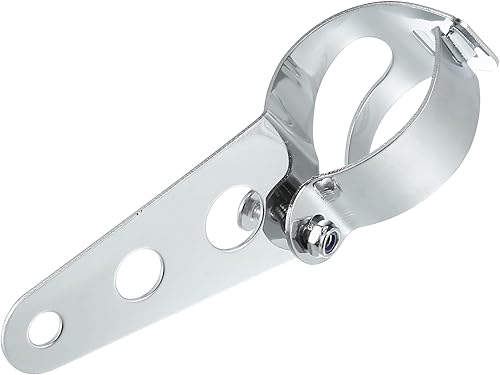 Miniatura 6 de ACROPIX Soportes universales para faros delanteros de motocicleta de 1.299in a 1.693in, tono plateado, paquete de 2