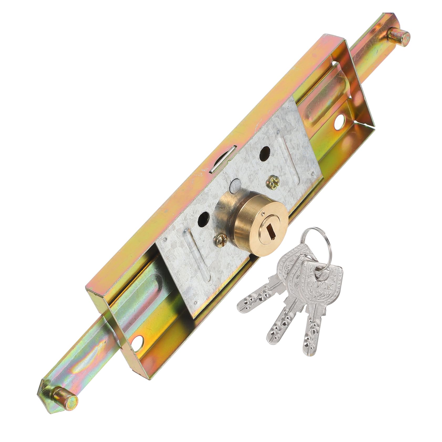 Artibetter 4pezzi Serratura Per Garage Set Serrature Scorrevoli Con Chiavi Per e Avanzata Facile Usare