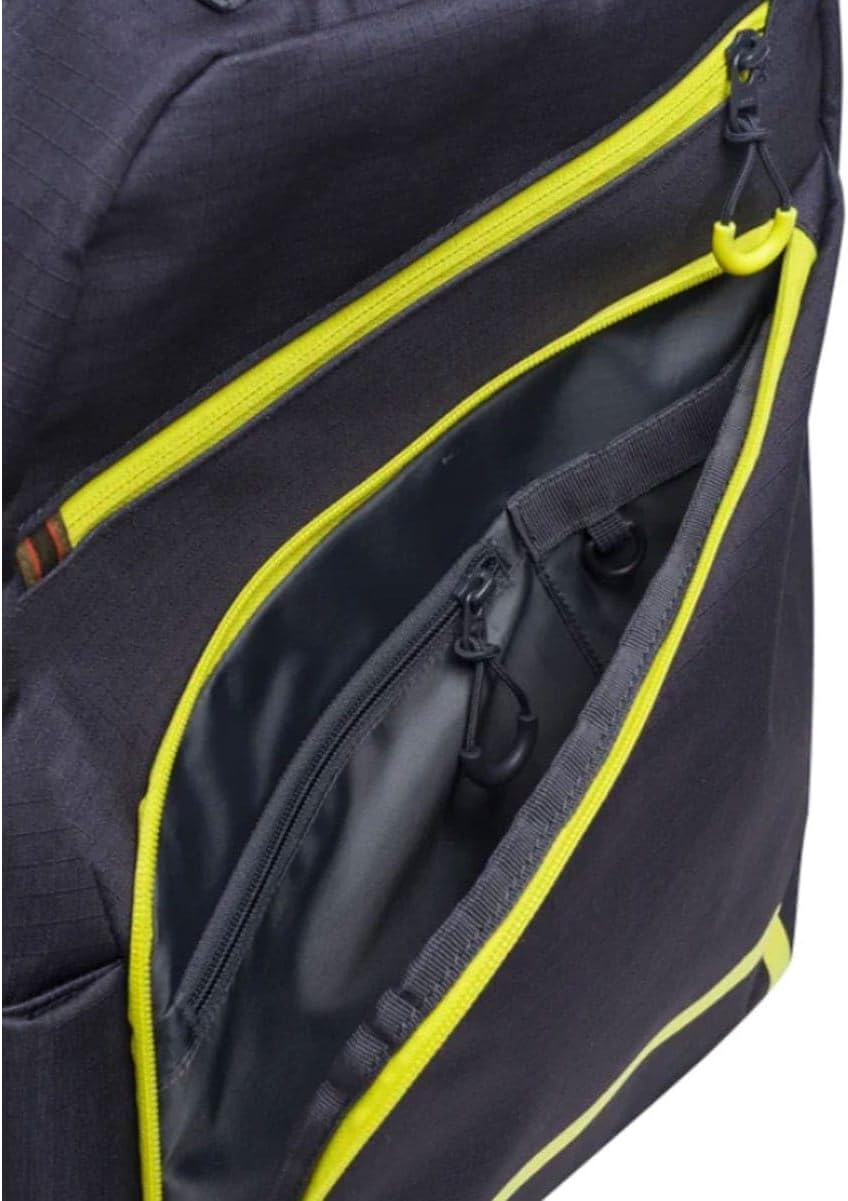 Beretta Unisex Challenge 18-Liter Capacity Durable Resistant Ripstop Compact Lightweight Casual Traveling Outdoor Hiking Backpack with Breathable Back & Padded Shoulder Straps, Ebony & Sulphur Spring