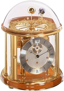 Store Tellurium I Mechanical Astronomical Clock by Hermle Cherry and Brass
