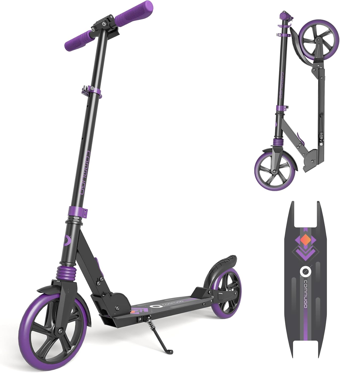 Kick Scooter for Kids 5-12 with Suspension, Teens, Foldable Lightweight Scooter with 8 Inch Wheels, Max Load 240 LBS