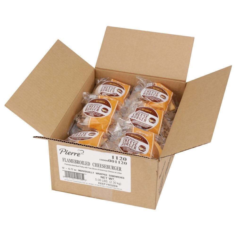 Advance Pierre, Flamebroiled Jumbo Cheeseburger, 7.0 oz. (12 Count)