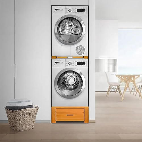 Miniatura 6 de Pedestal de lavandería de ajuste universal de 28 pulgadas para lavadora y secadora, soporte base de pedestal para lavadora y secadora con