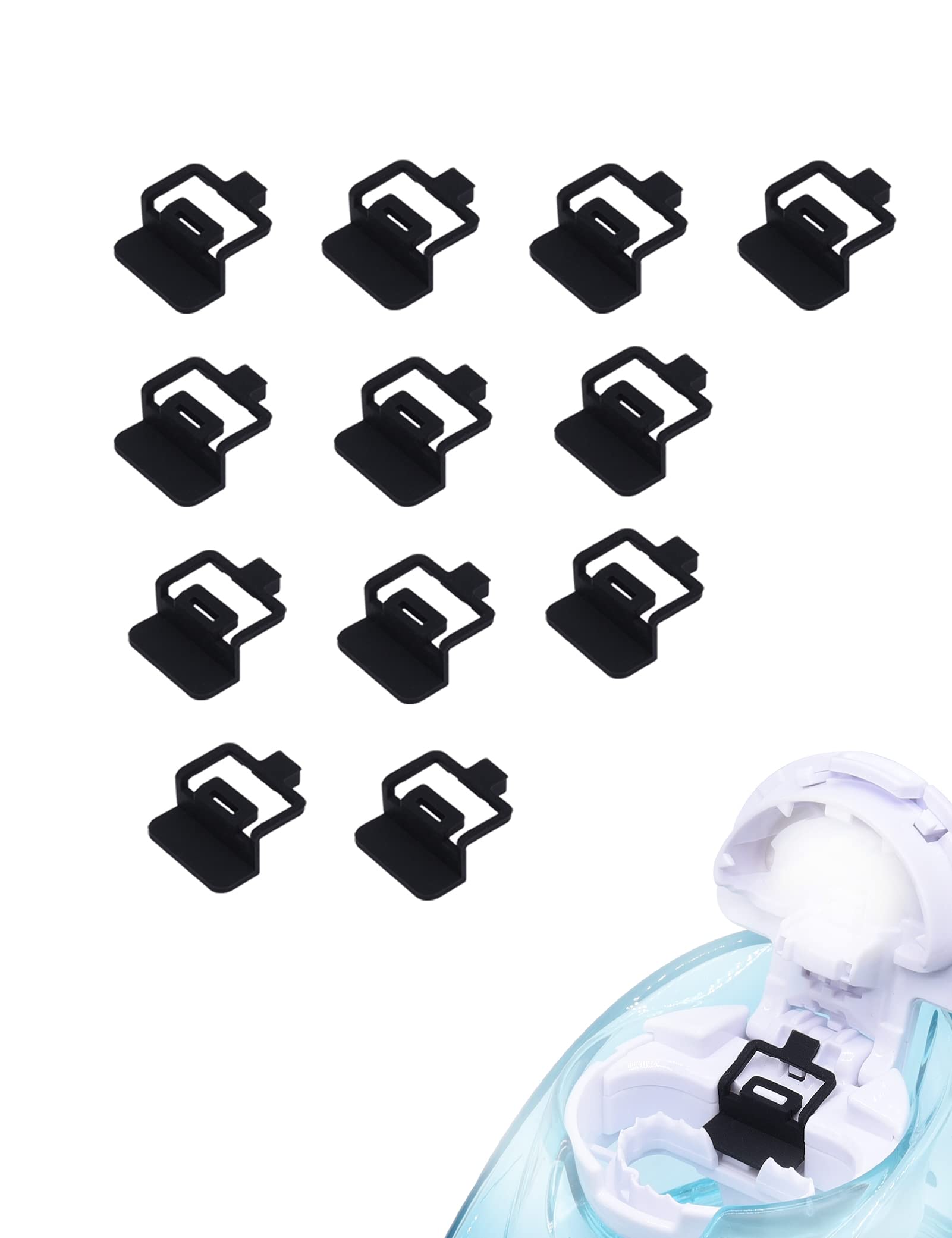 12 PCS Silicone Pods Refills Accessories for Navage Nasal Care, Save Salt for Easy Operation (Black)
