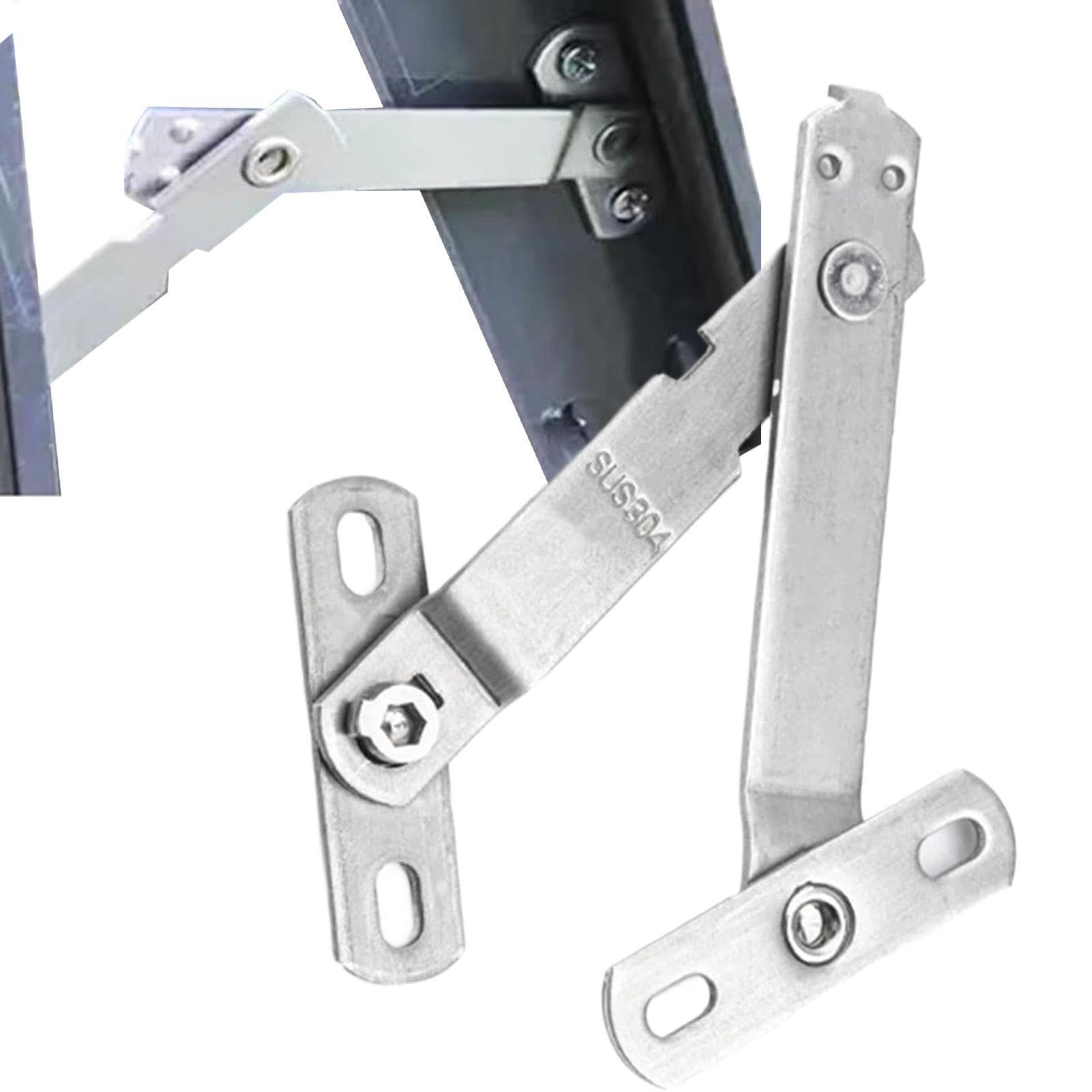 Gijmzy A 2Pc Stainless Steel Window Restrictor Convenient Lock Blocker Easy To Install Maintain Integrity