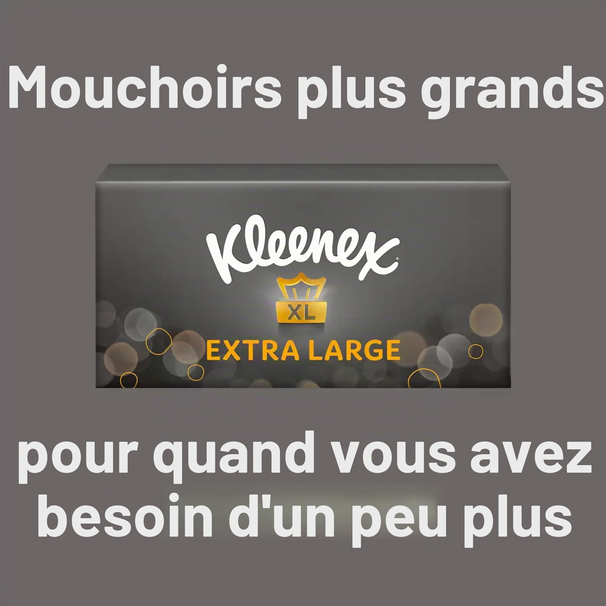 elloLife Lot de 6 paquets de 90 mouchoirs XL Kleenex