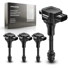 Micro Set of 4 Ignition Coils Compatible with 2002-2006 Nissan Altima Sentra 2005-2006 X-Trail 2.5L L4 Replaces UF350 22448-8H315 22448-8H310 C1398