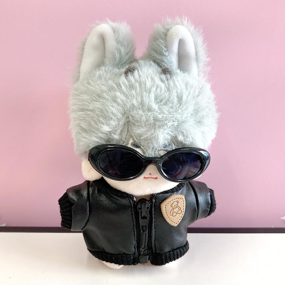 Amazon.co.jp: 革ジャン&サングラスセット 10cm用 ぬい服 着ぐるみ