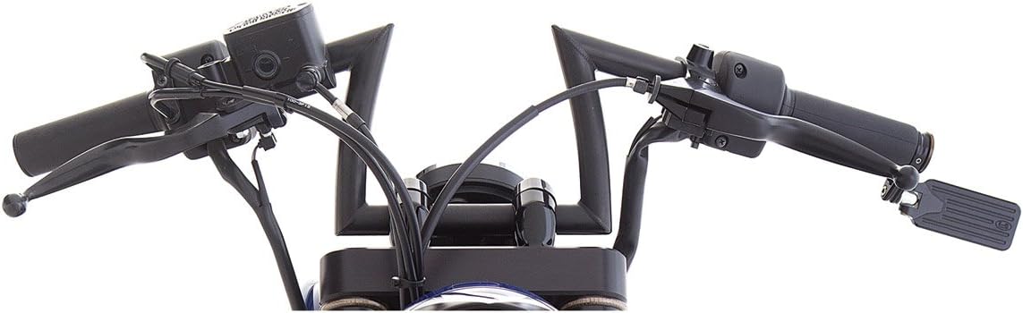 Biltwell HB-KSD-01-BK Black 1" Keystone Handlebar (With Dimples, for Factory Harley-Davidson Controls)