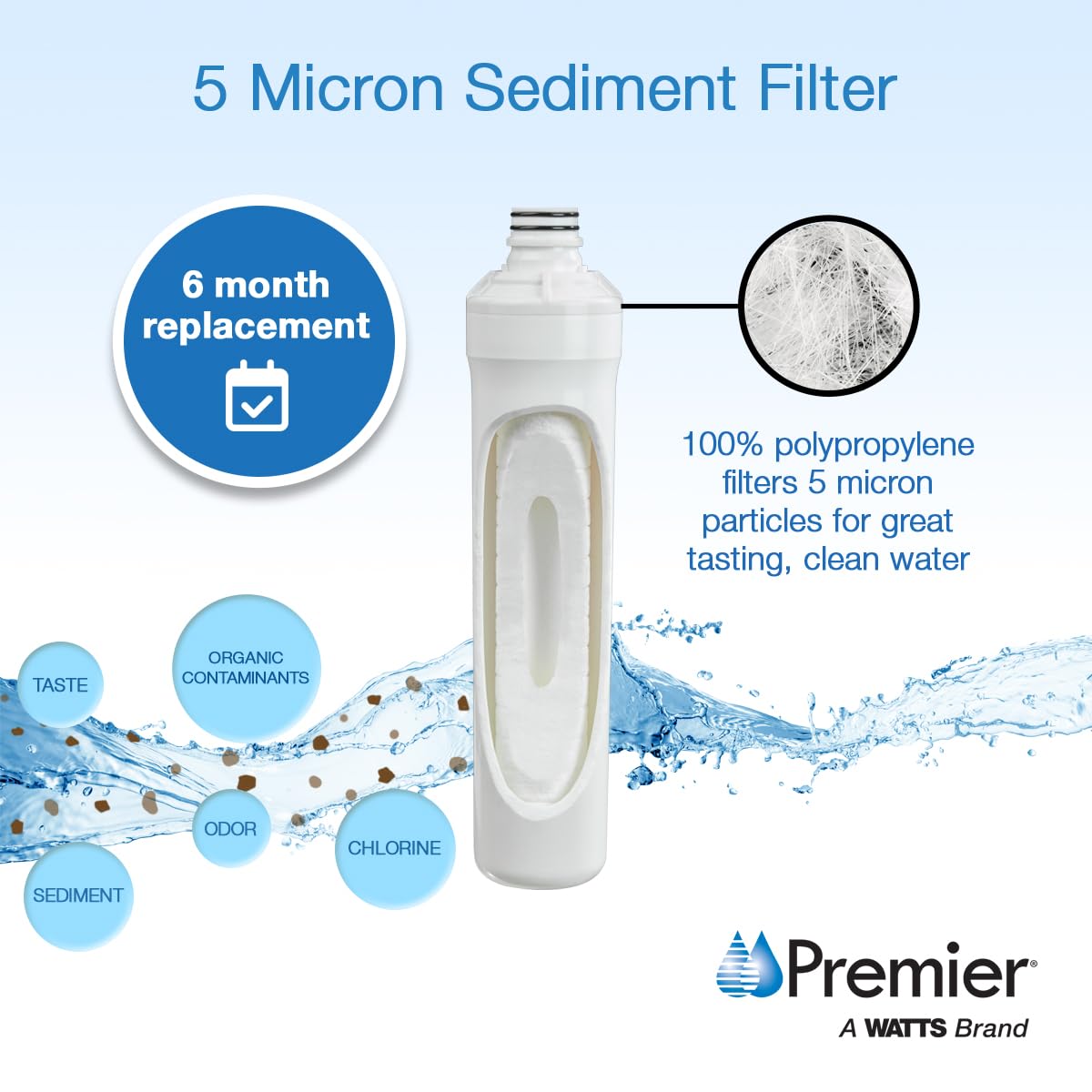 Watts Premier 105311 RO-4 RO-Pure UF3 Sediment Filter