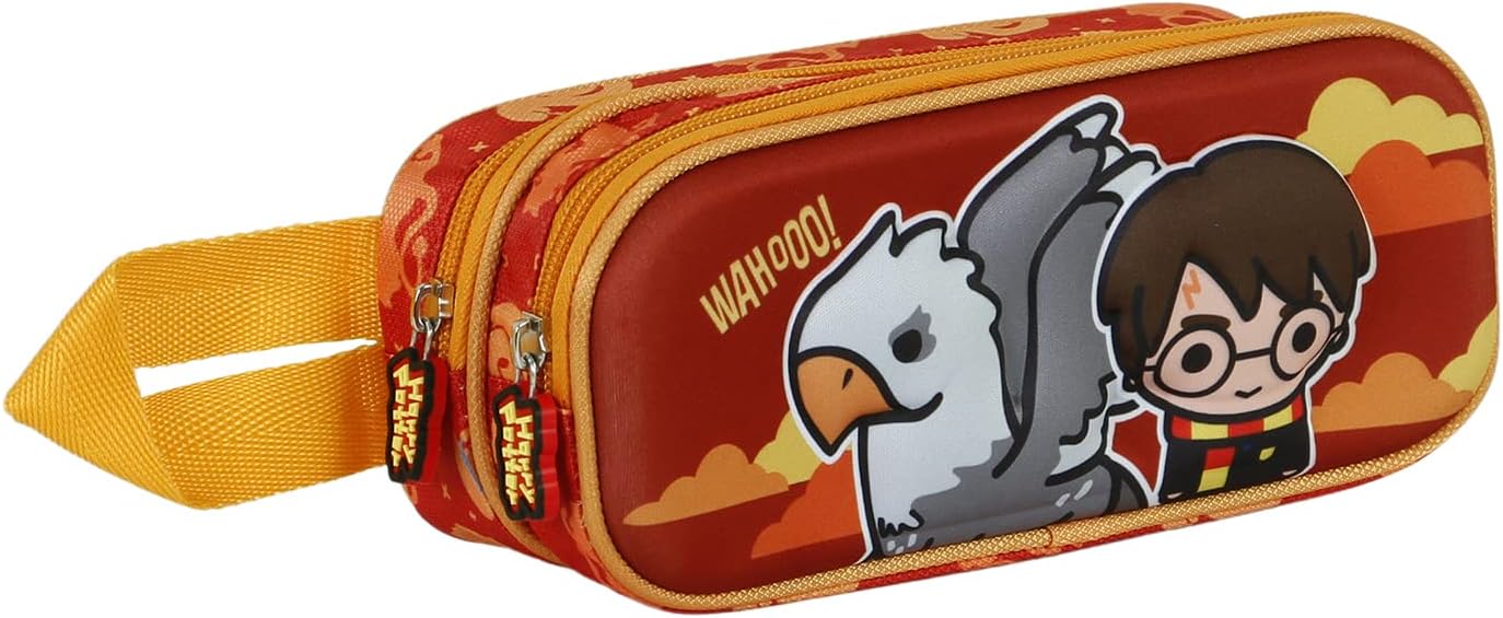 Harry Potter Buckbeak-3D Double Pencil Case, Orange, 22 x 9.5 cm - Image 4