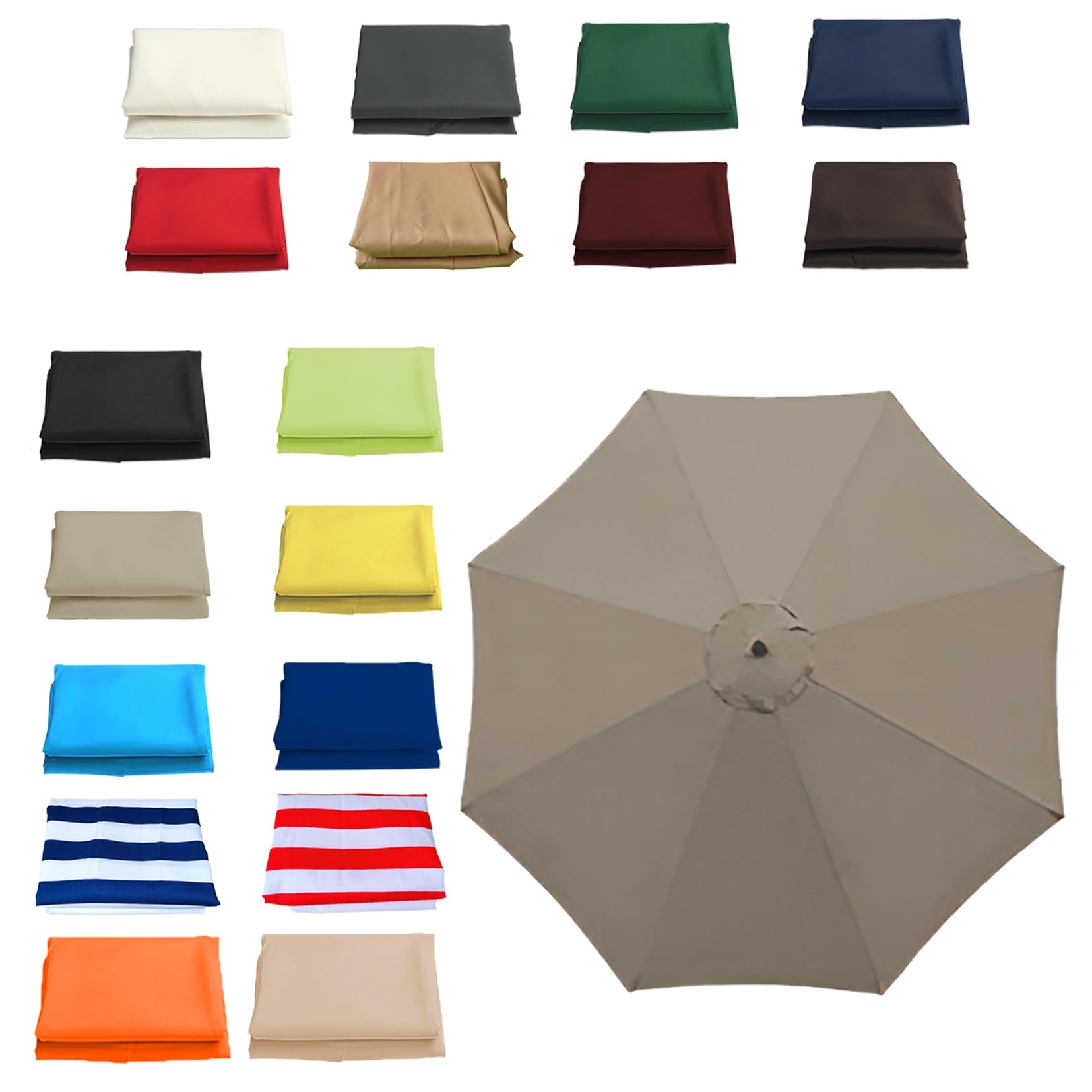 Pink Palm Patio Umbrella Replacement Canopy Top 11.5FT 9.8FT 8.8FT 8.2FT Parasol Canopy Cover for Outdoor Backyard Pool Umbrellas Cantilever Parasol Replacement Cover(Top Color,8 RIBS/250CM(8.2FT))