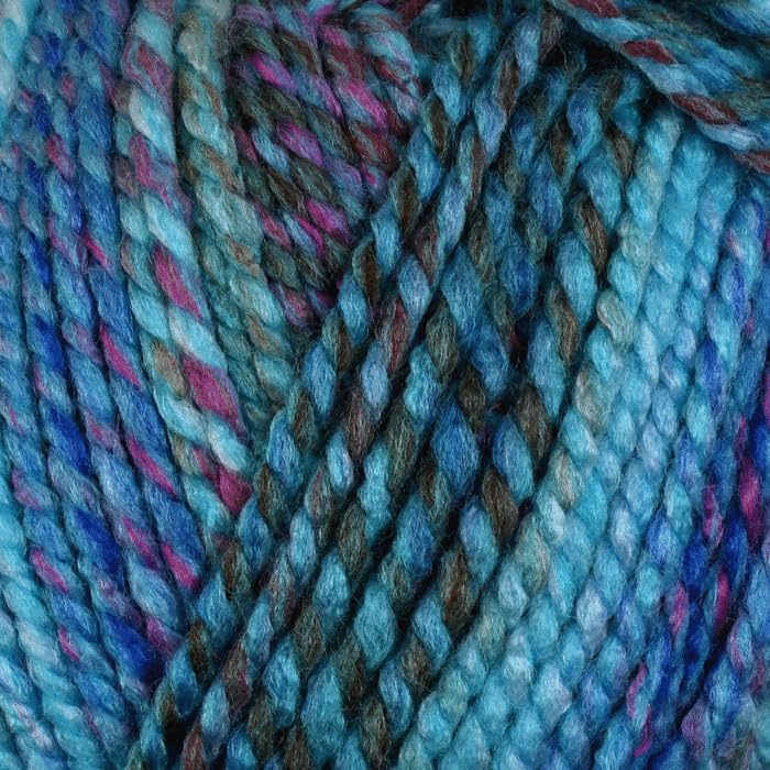 WoolCraft Pebble Chunky Knitting & Crochet Yarn, Great Value Yarn with 36 Colour Combinations in The Range, 100% Acrylic, 320 Metres, 200g Balls, Pack of 3, Mirage