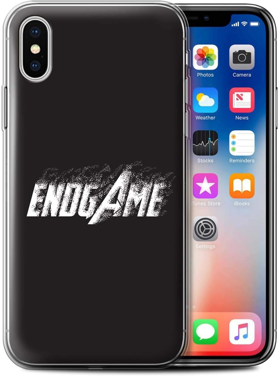 W3Tech Gel TPU Phone Case/Cover for Apple iPhone XS/Dust Vanishing Effect Design/Superhero Movie Quotes Art Collection