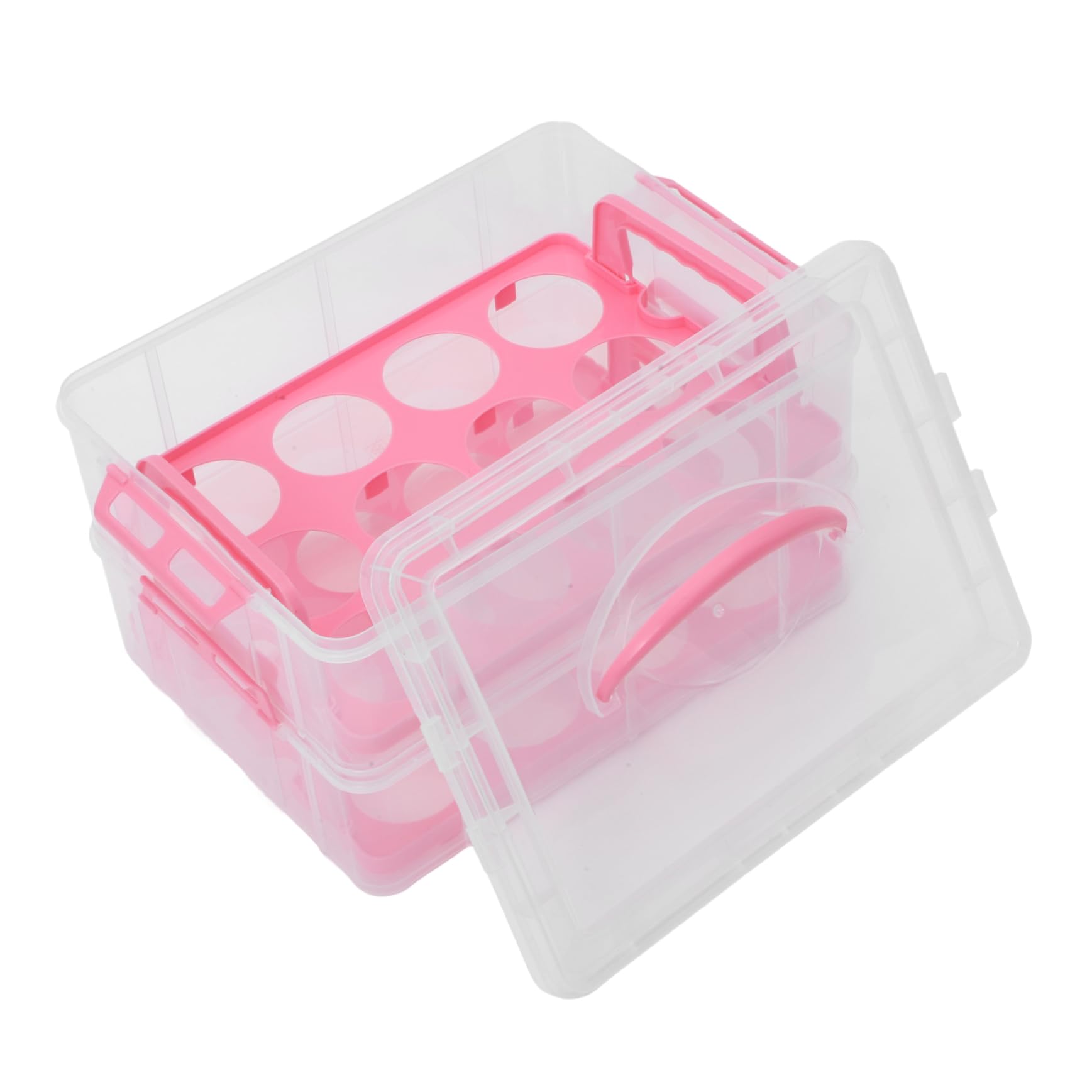 STOBAZA Boîte à Gâteau Portable Boîte D'emballage pour Pâtisserie 24pcs en Pp Démontable pour Pâtisseries Professionnels et Occasions Spéciales