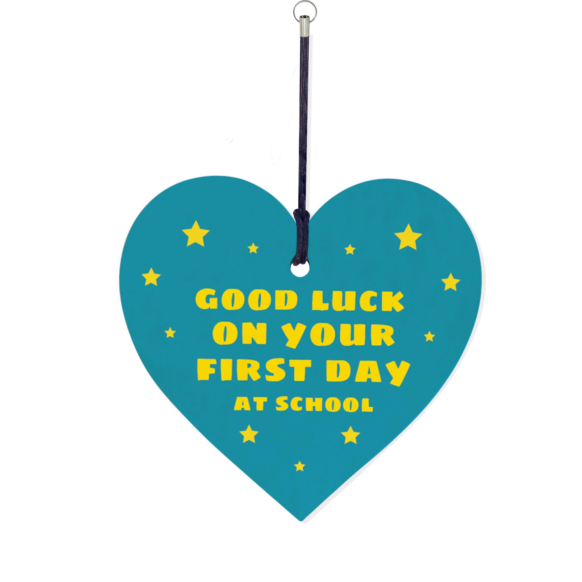 RED OCEAN Daughter Son Granddaughter Grandson 1st Day At School Good Luck Gift Wood Keyring Keepsake Back To School Gift