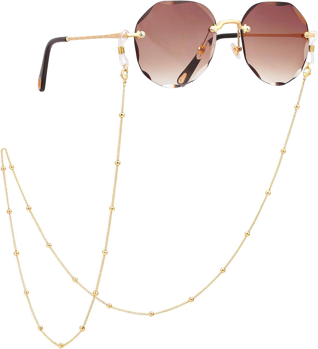 18K Gold Plated Eyeglass Chain Sunglasses Strap Holder Reading Glasses Retainer
