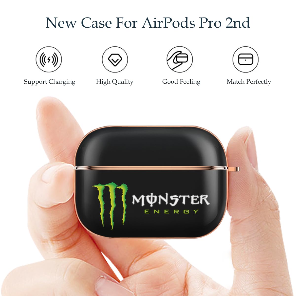 Amazon | ロゴモンスターエナジー AirPods Pro 2ケース かわいい