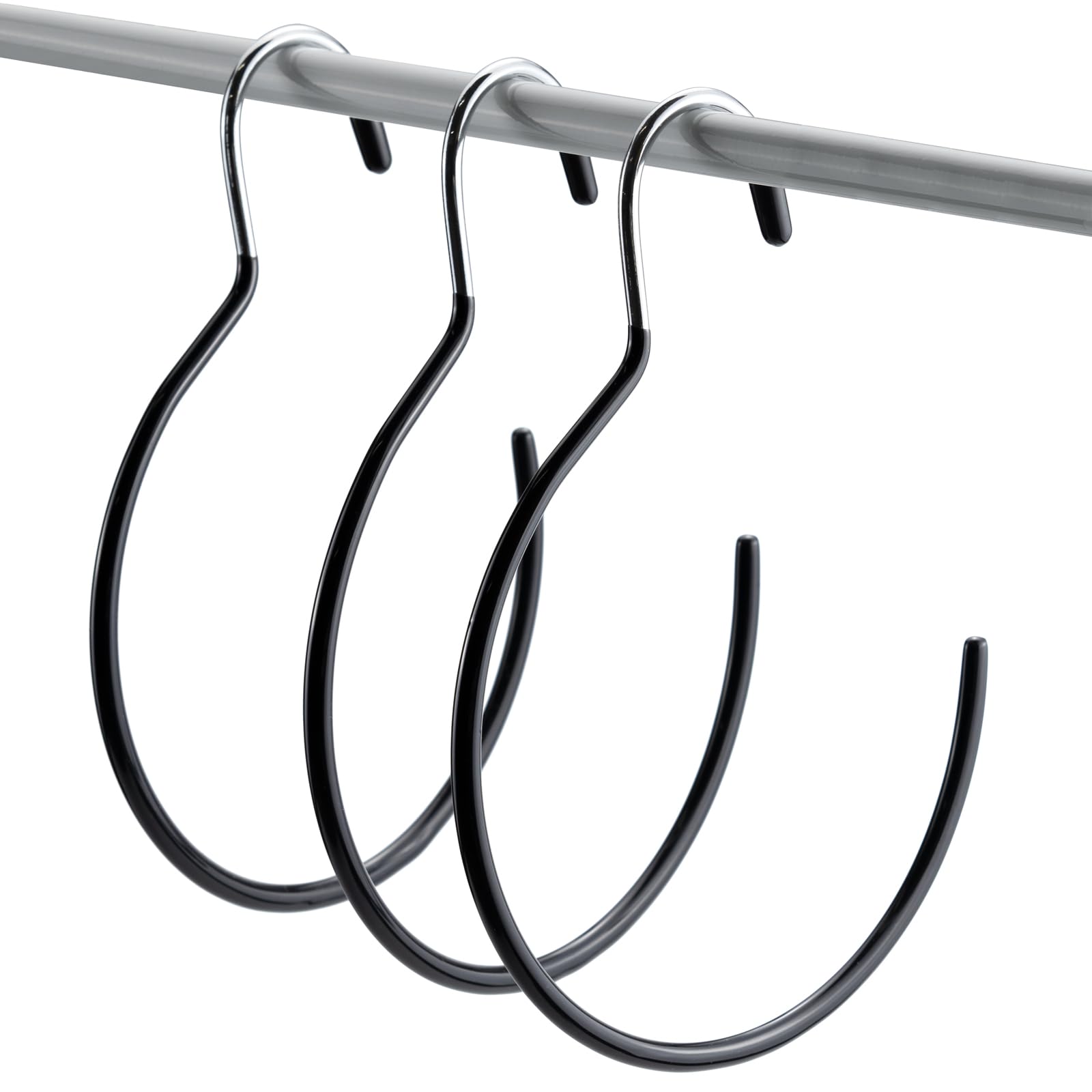 Clothes Hook Pole 6-Pack Heavy Duty Aluminum C-Hooks - Space Saving ...