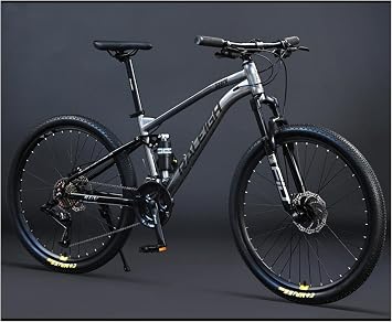 30 Speed Mountain Bike - High Carbon Steel Body - Off-Road Bike - Front and Rear Disc Brake - Full Suspension Mountain Bike - 29 Inch Car Interior Wiring Gray