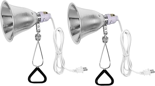 Vista 24 de Simple Deluxe Lámpara de abrazadera de 150 W con reflector de aluminio de 8.5 pulgadas (no incluye bombilla), cable de 6 pies, 1 paquete, color negro