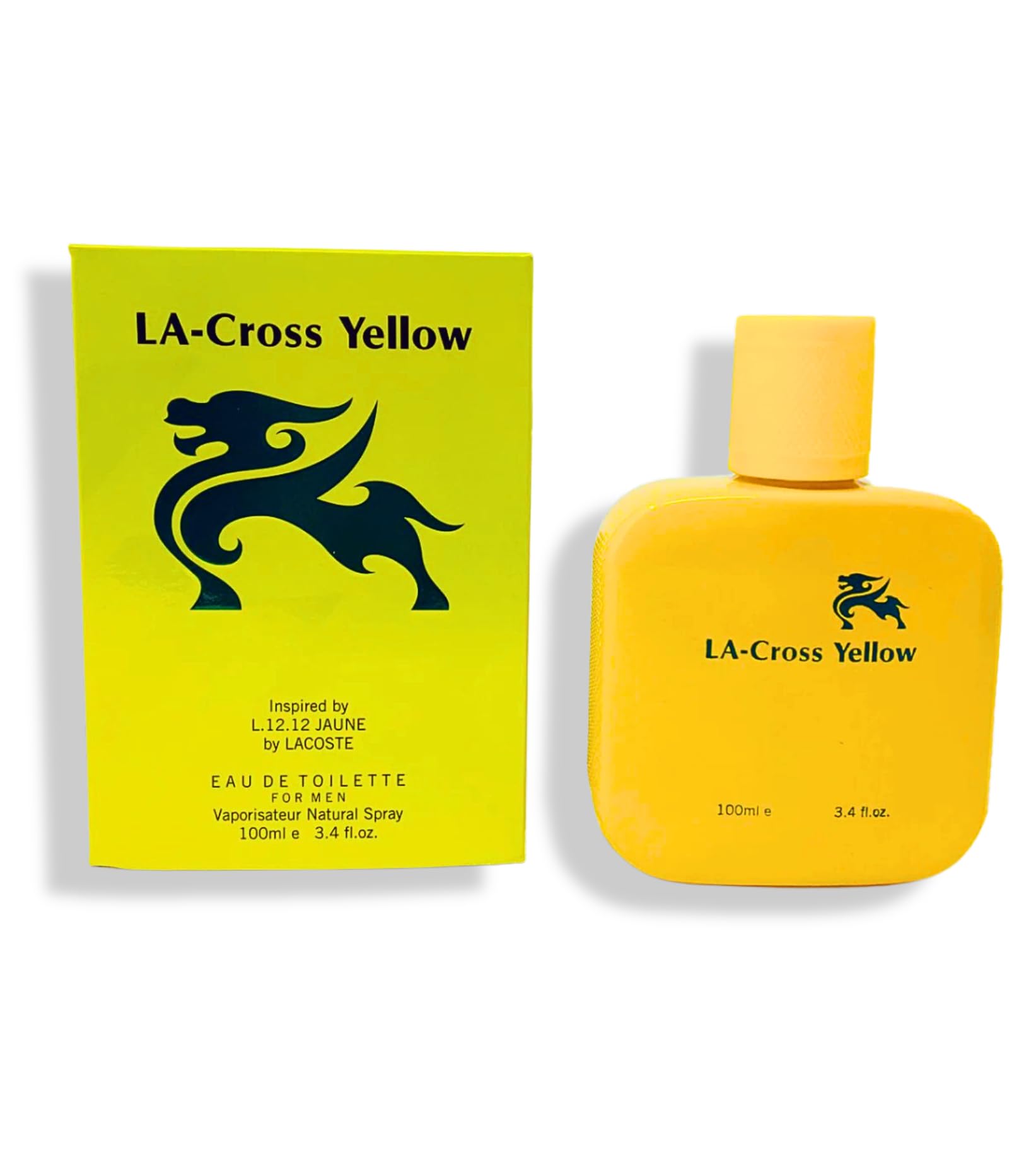 LA- CROSS YELLOW EAU DE TOILETTE 3.4 FL. Oz. Aromatic Fruity fragrance for men.