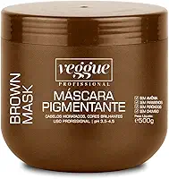 Máscara Capilar Tonalizante Castanho e Iluminado Veggue Profissional 500g