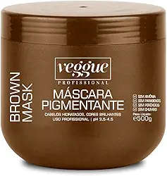 Máscara Capilar Tonalizante Castanho e Iluminado Veggue Profissional 500g