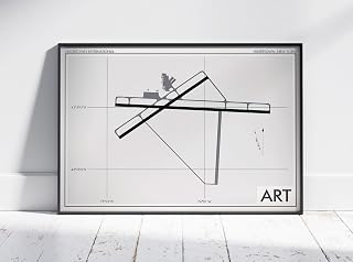 Modern Poster of Watertown International Airport | 11x17 12x18 16x24 24x36 Unframed Print Wall Art | Minimal Traveler Gift | Minimalist Home Office Decor