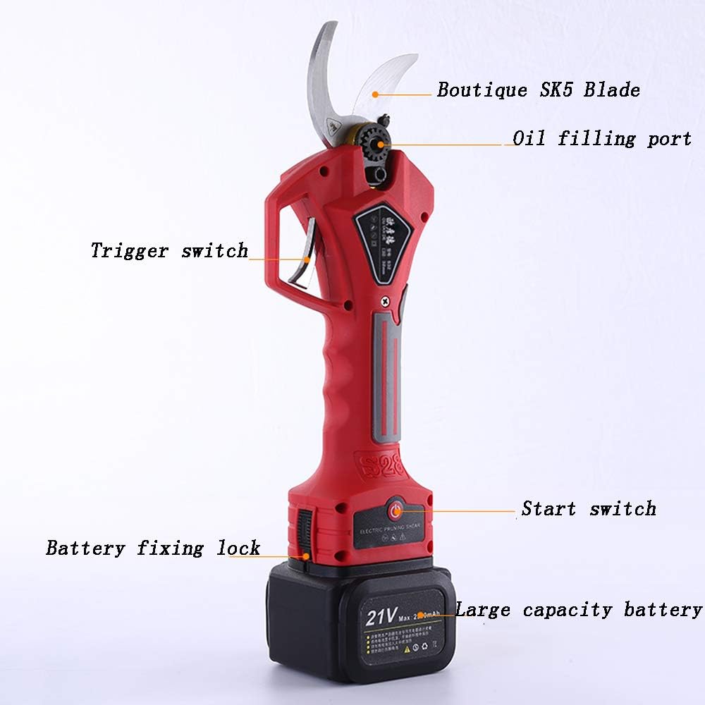Backpack Portable Electric Cordless Pruning Scissors Branch Side Branch Cutting Trimmer 3.0-4.0 cm Optional Extra Long Telescopic Pole