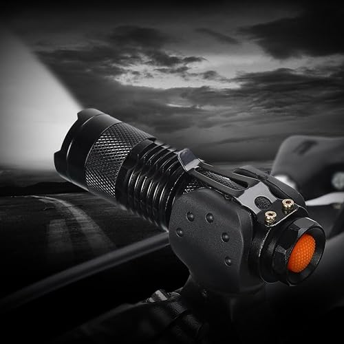 Miniatura 8 de Luz LED para bicicleta de 260 lúmenes, impermeable, faro delantero de bicicleta de 360, luz telescópica para bicicleta, luz ajustable para bicicleta