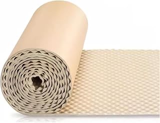 DWZL Paneles de Espuma Acústica Autoadhesiva de 20mm De Grosor, Algodón Absorbente de Sonido para Paredes de Oficina, Estudio en Casa, Puertas y Estudio de Grabación KTV(Size:1 * 10m,Color:Blanco)