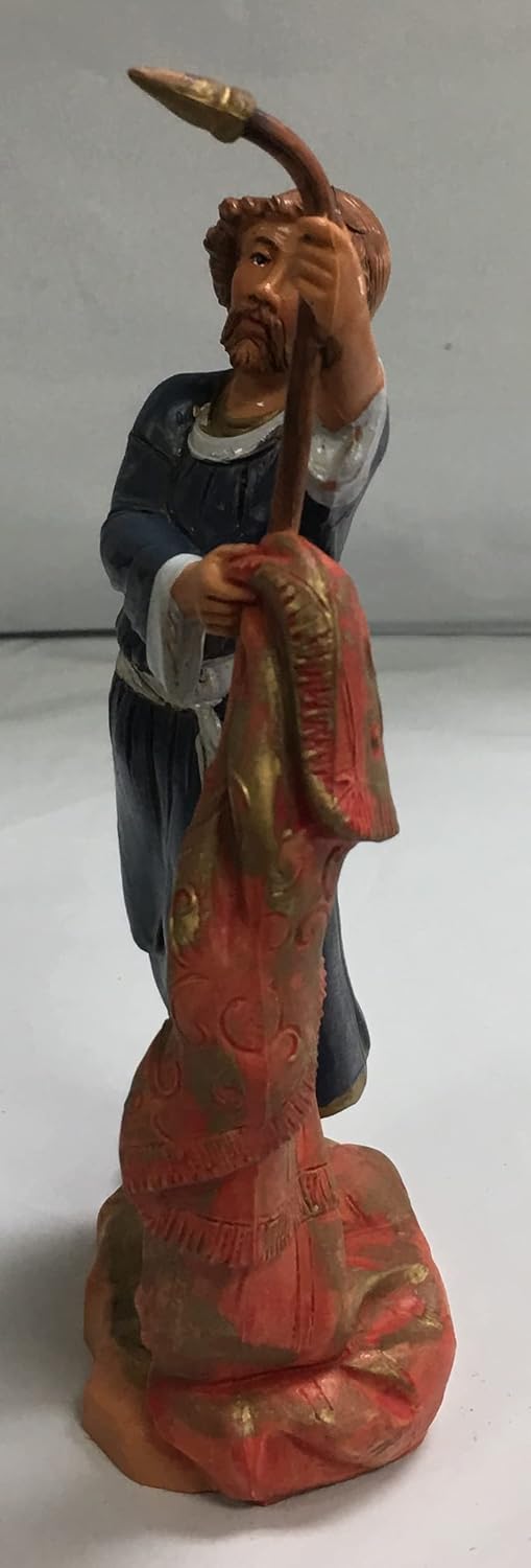 Fontanini by Roman Inc., Aquila The Tent Maker, 5" Village Collection, Nativity Figure and Accessories, Hand Sculpted and Painted - Image 4