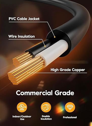 Miniatura 3 de Brightown Guirnalda de luces LED para exteriores de 30 pies con 16 bombillas Edison vintage ST38 inastillables, luces colgantes exteriores